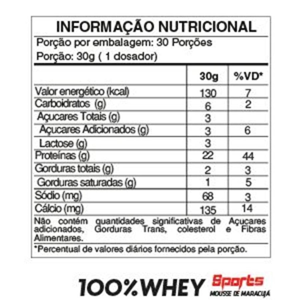 Imagem 2 do produto Whey 100% Venum Mousse de Maracujá - 900G