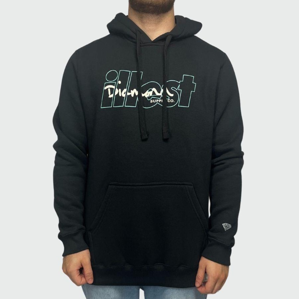 Blusão de Moletom Diamond X Illest Hoodie - Masculino