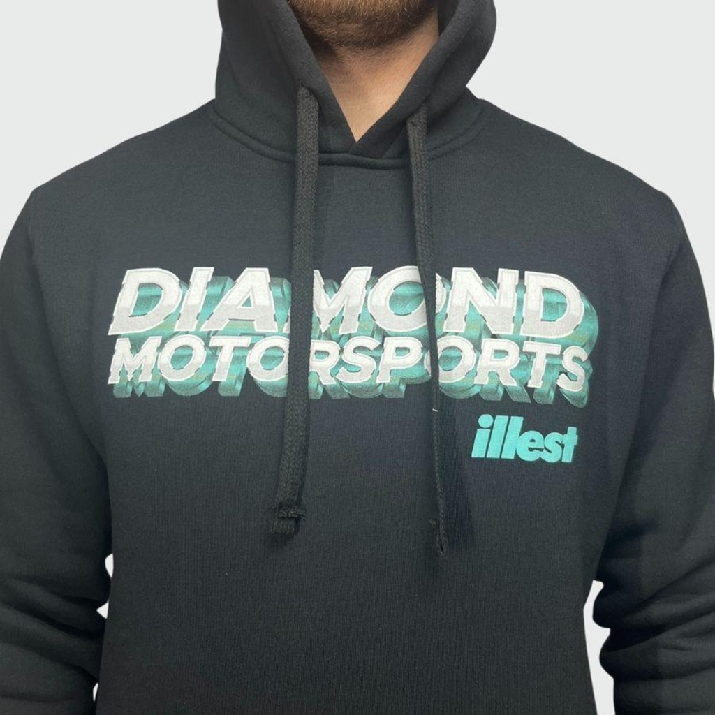 Imagem 4 do produto Blusão de Moletom Diamond X Illest Motorsports Hoodie - Masculino