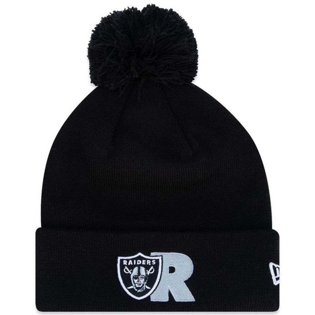 Gorro New Era Las Vegas Raiders Nfl Club House Pom Pom - Foto 1