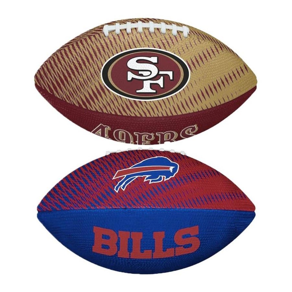 Kit Bola de Futebol Americano Wilson Nfl Tailgate Jr - 2 Unidade - Foto 1