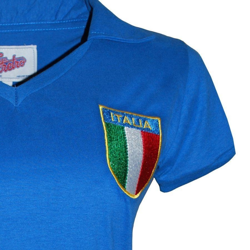 Imagem 4 do produto Camisa Itália 1982 Feminina - Liga Retro - Feminino