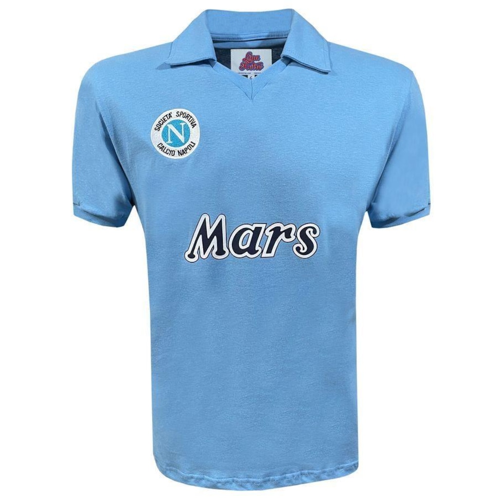 Camiseta Napoli 1989 Liga Retro - Masculina - Foto 1