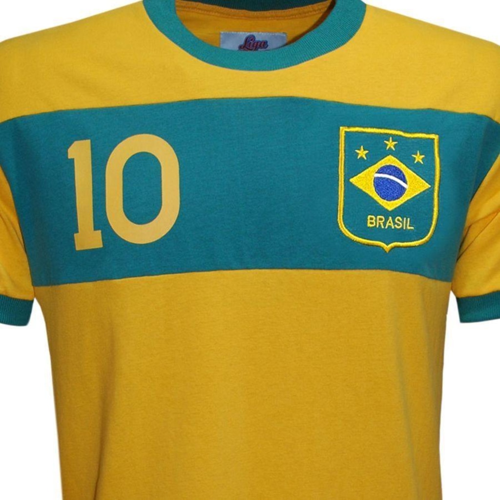 Imagem 3 do produto Camisa do Brasil Faixa Liga Retrô - Masculina