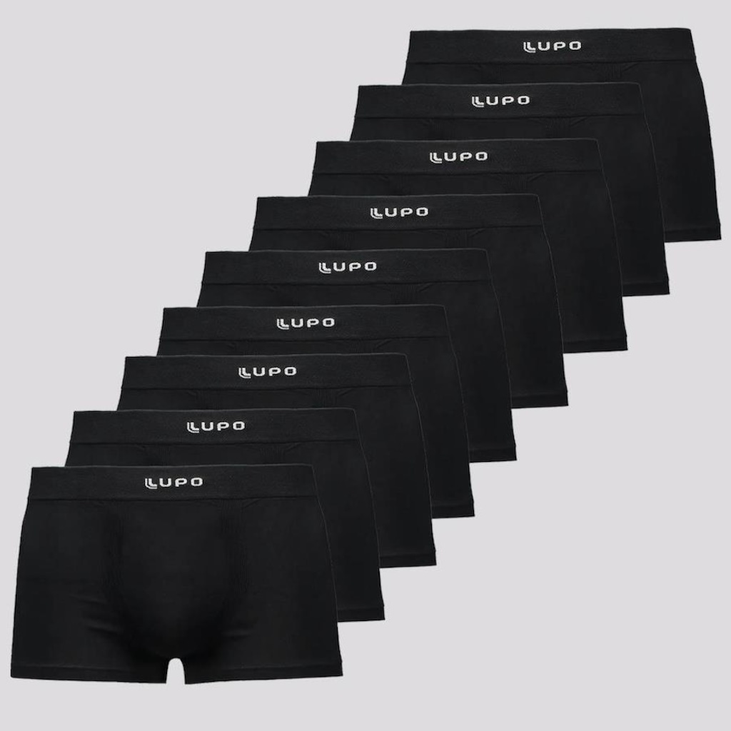 Cueca Boxer Lupo Microfibra - 9 Unidades - Adulto