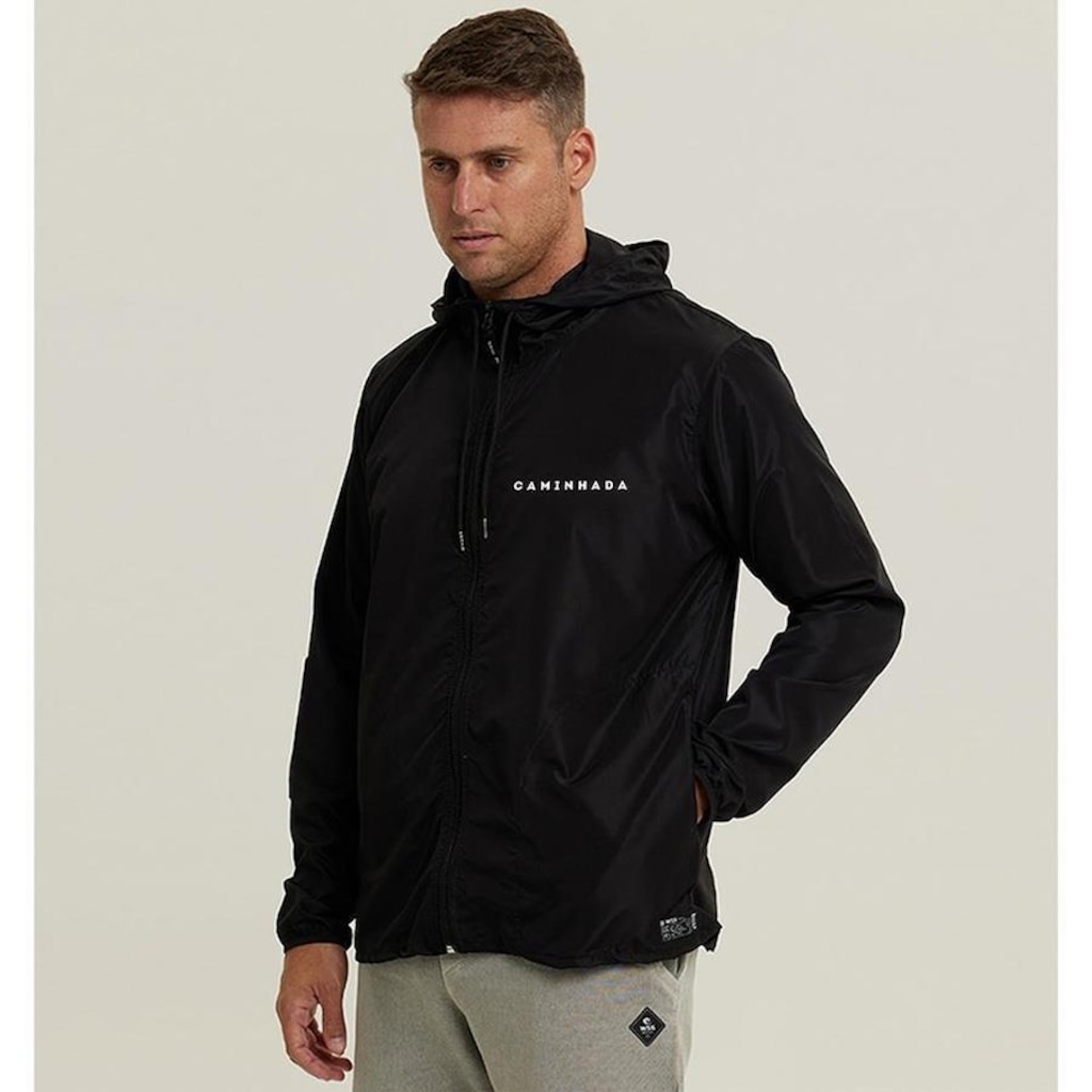 Imagem 2 do produto Jaqueta Corta Vento com Capuz Impermeável Masculina Web Surf Shop Caminhada