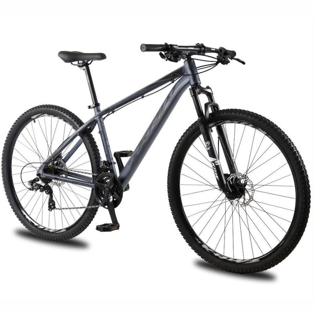 Bicicleta Aro 29 Krw Alumínio 24Vel Shimano Alivio Hidráulico Suspensão Trava Ombro e Cassete Kr12