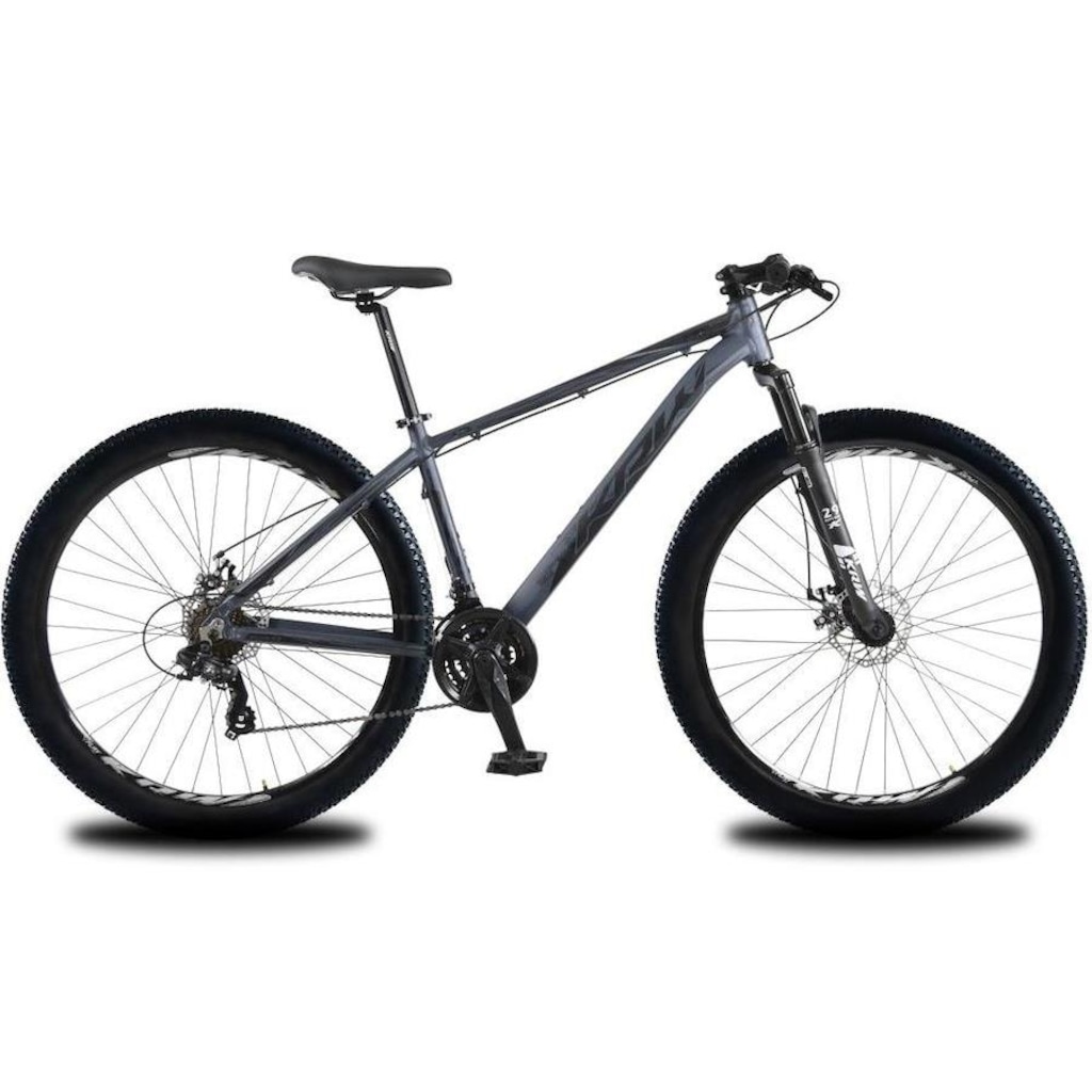 Bicicleta Aro 29 KRW em Alumínio 21 Velocidades Freio à Disco Suspensão Dianteira Mountain Bike Kr14