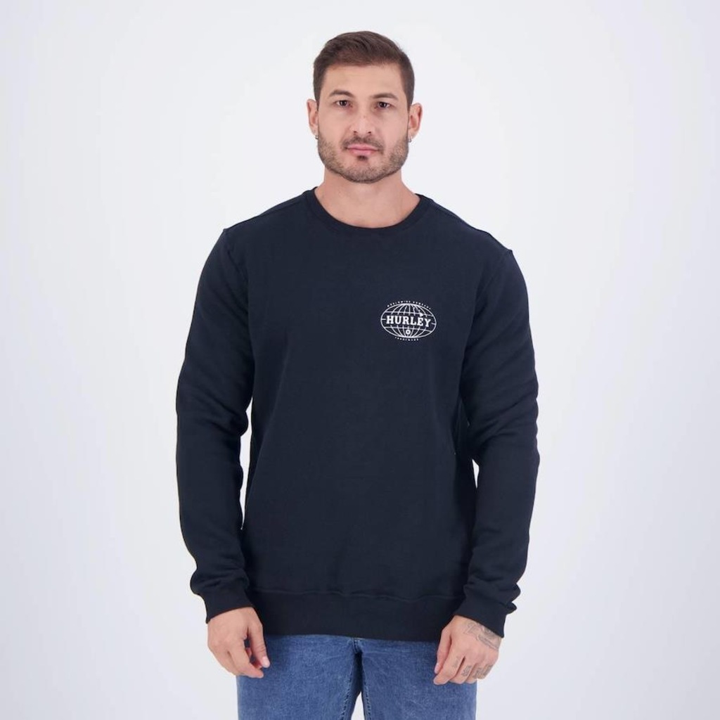 Blusão de Moletom Hurley Global - Masculino