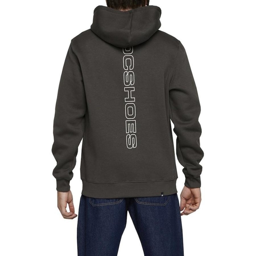 Imagem 2 do produto Blusão de Moletom DC Shoes Canguru Fb Outline - Masculino