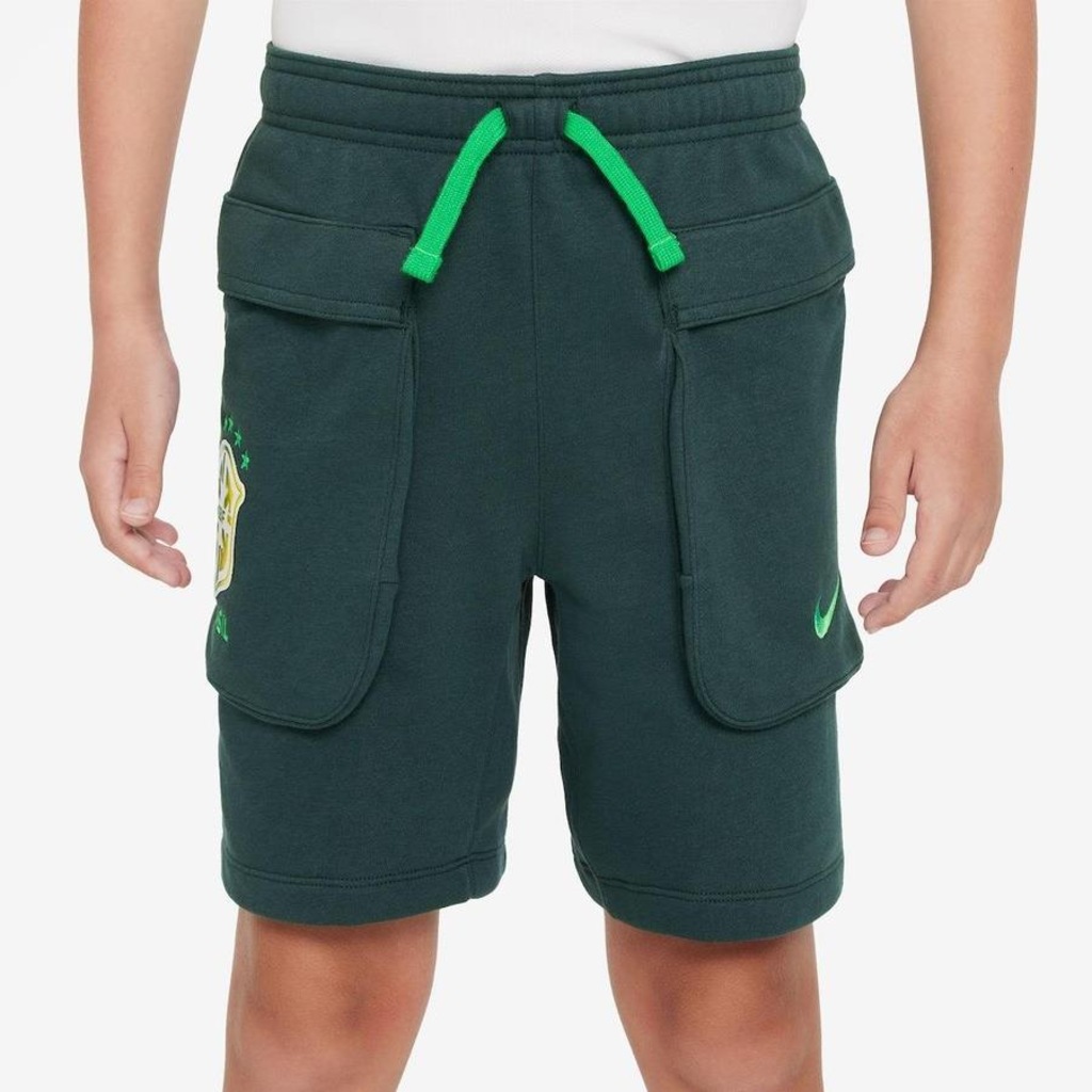 Bermuda Infantil Nike Sportswear Club FT HBR - Foto 1