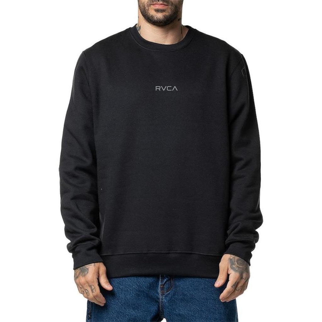 Blusão de Moletom RVCA Careca Campus II Plus Size - Masculino