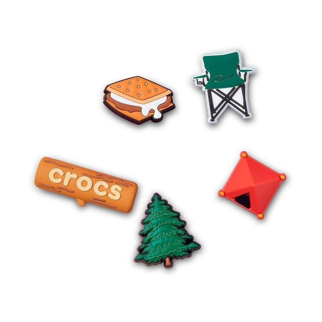 Kit Jibbitz? Crocs Foi Acampar Pack com 5 Peças