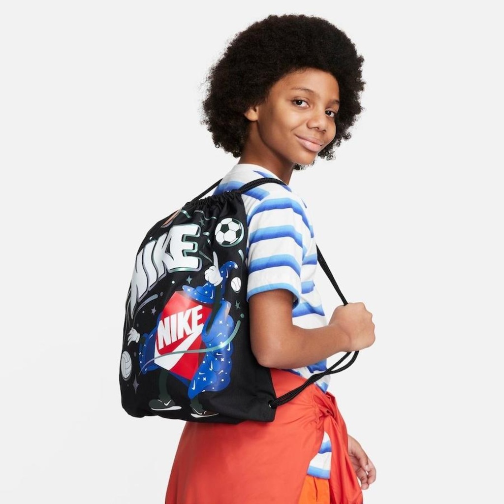Sacola Nike Drawstring - Infantil - Foto 1