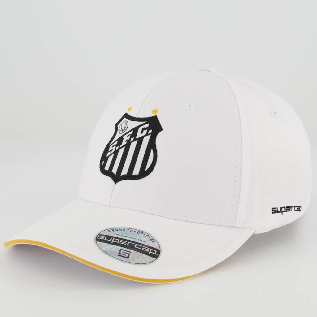 Boné Aba Curva do Santos Supercap 6 Gomos - Snapback - Adulto