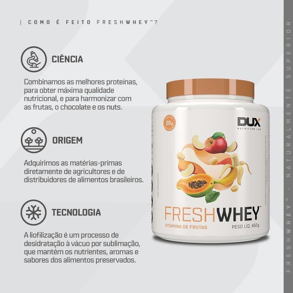 Imagem 3 do produto Freshwhey? Dux Nutrition Vitamina de Frutas - 450g