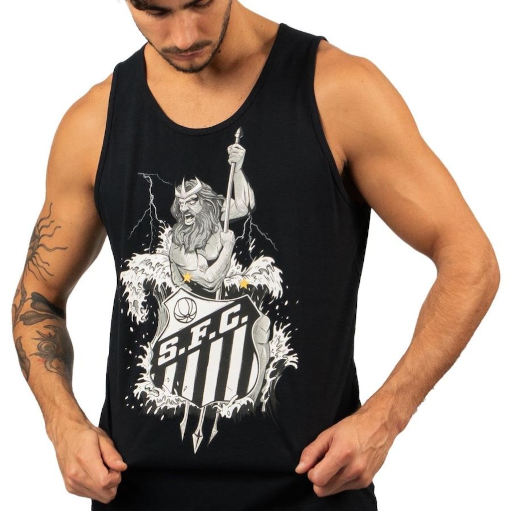 Imagem 3 do produto Camiseta Regata do Santos Surf Center Oficial Netuno - Masculina