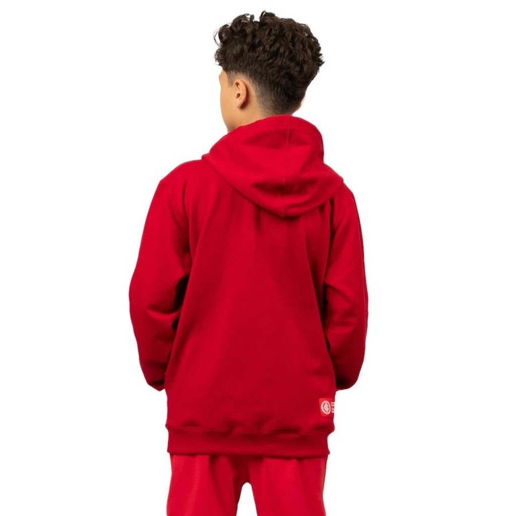Imagem 2 do produto Blusão de Moletom Canguru do Internacional Surf Center Escudo Bordado - Infantil