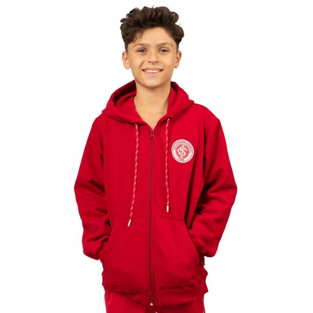 Imagem 4 do produto Blusão de Moletom Canguru do Internacional Surf Center Escudo Bordado - Infantil