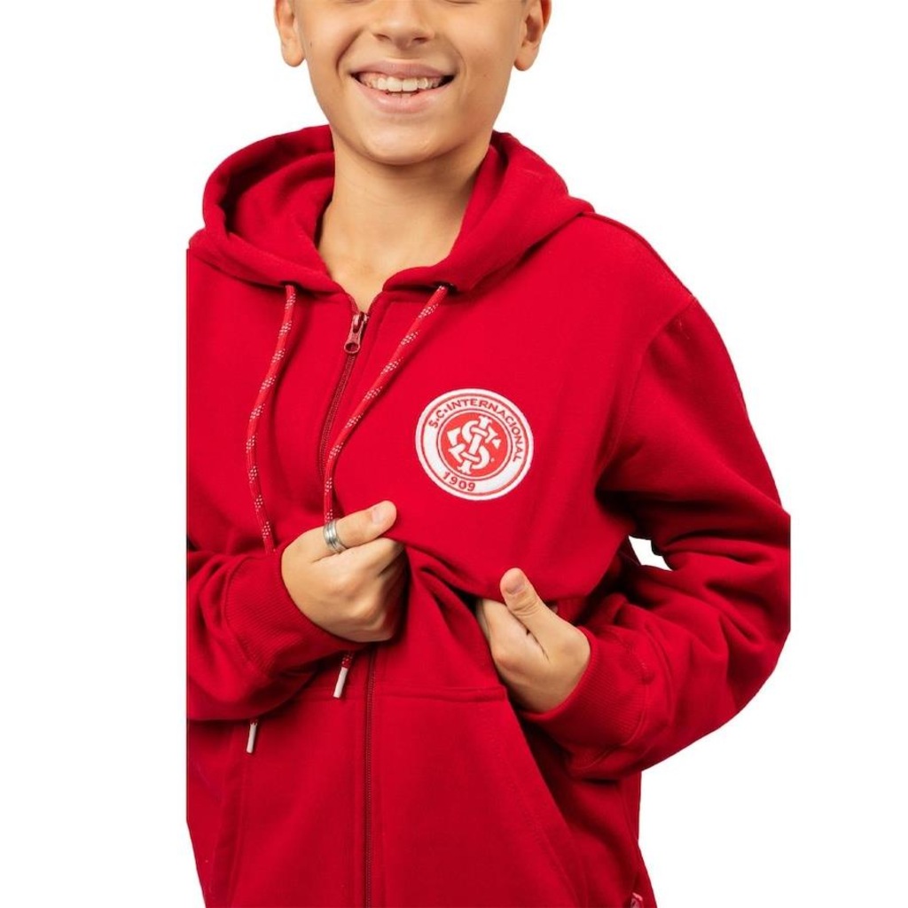Imagem 5 do produto Blusão de Moletom Canguru do Internacional Surf Center Escudo Bordado - Infantil