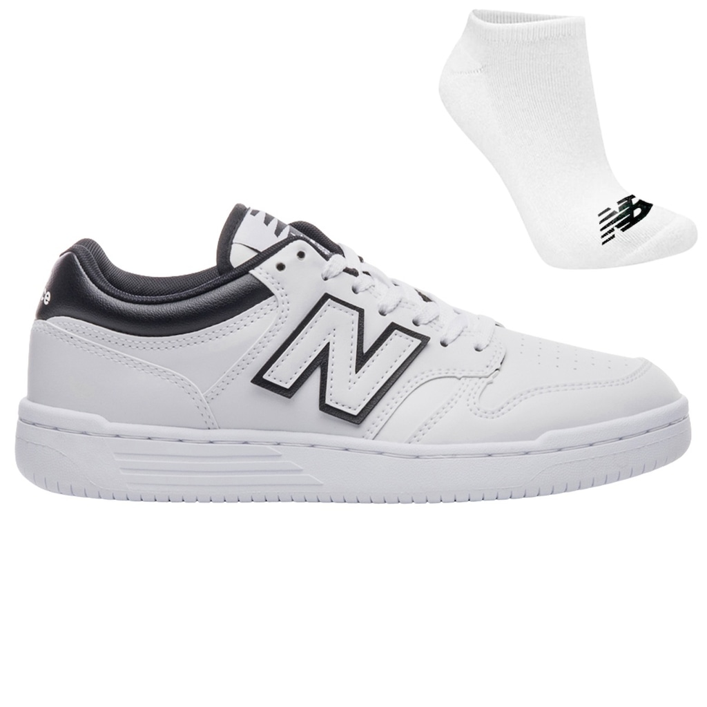 Kit Tênis New Balance 480 Low + Meia - Masculino - Foto 1