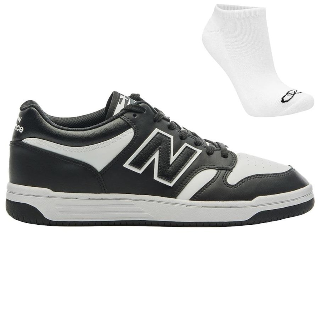 Kit Tênis New Balance 480 Low + Meia - Masculino