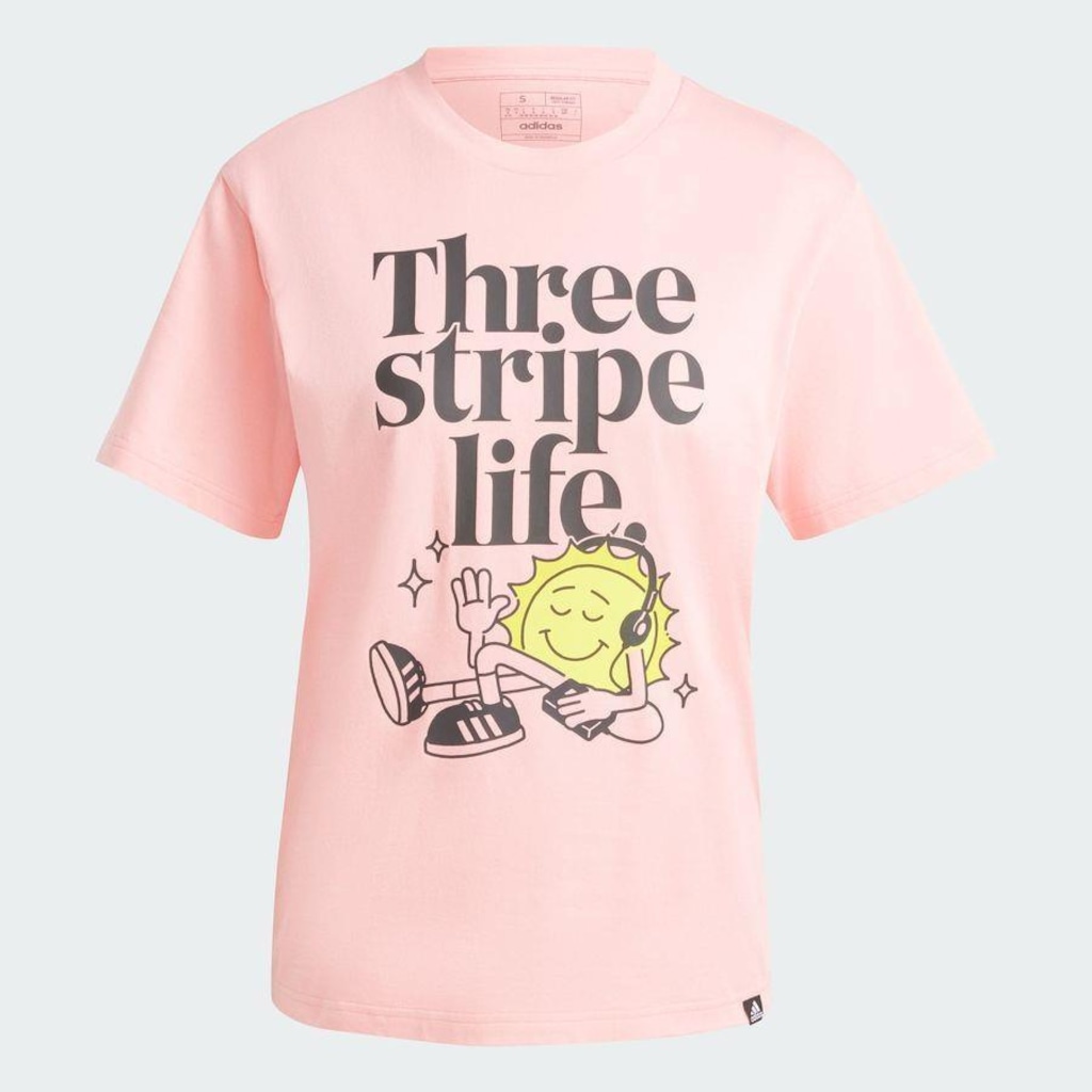 Imagem 4 do produto Camiseta adidas Estampada Positivity - Feminina