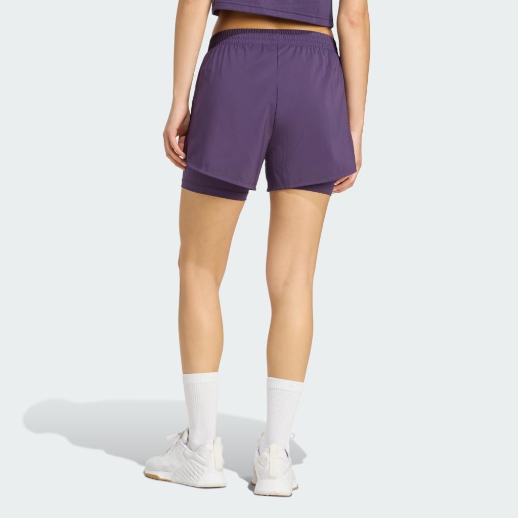 Shorts adidas Dois em Um Aeroready Made For Training Minimal - Feminino - Foto 3