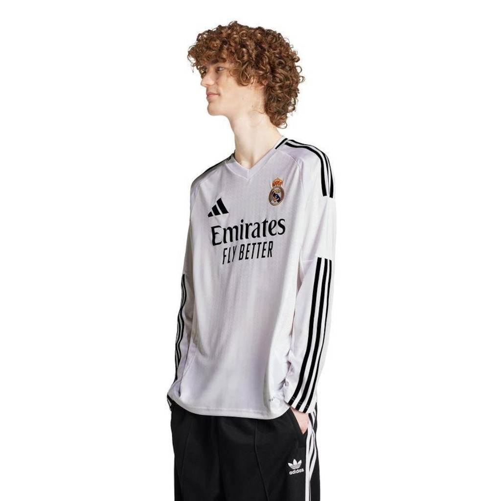 Camisa 1 Manga Longa Real Madrid 24/25 adidas - Masculina | Centauro