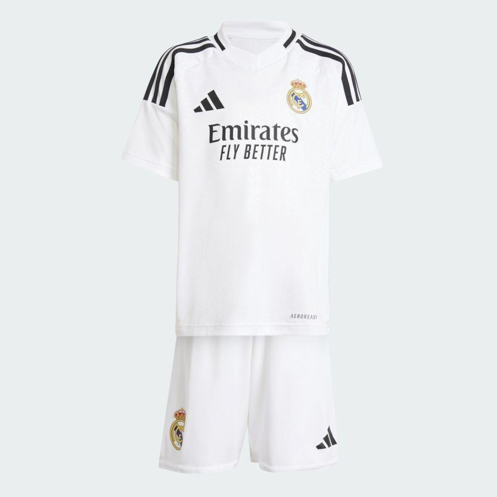 Imagem 2 do produto Uniforme de Futebol do Real Madrid 1 24/25 adidas - Infantil