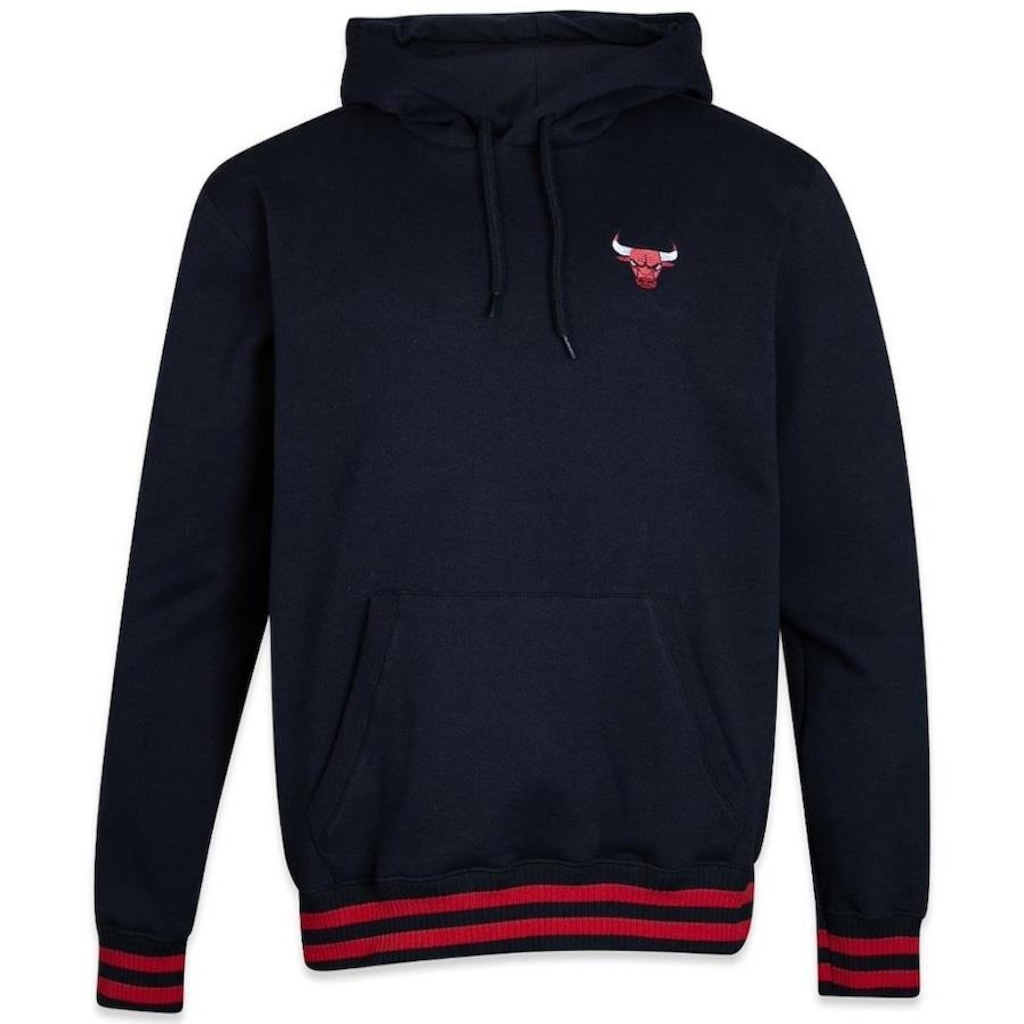 Blusão De Moletom Canguru New Era Chicago Bulls Hiphop Origens - Masculino