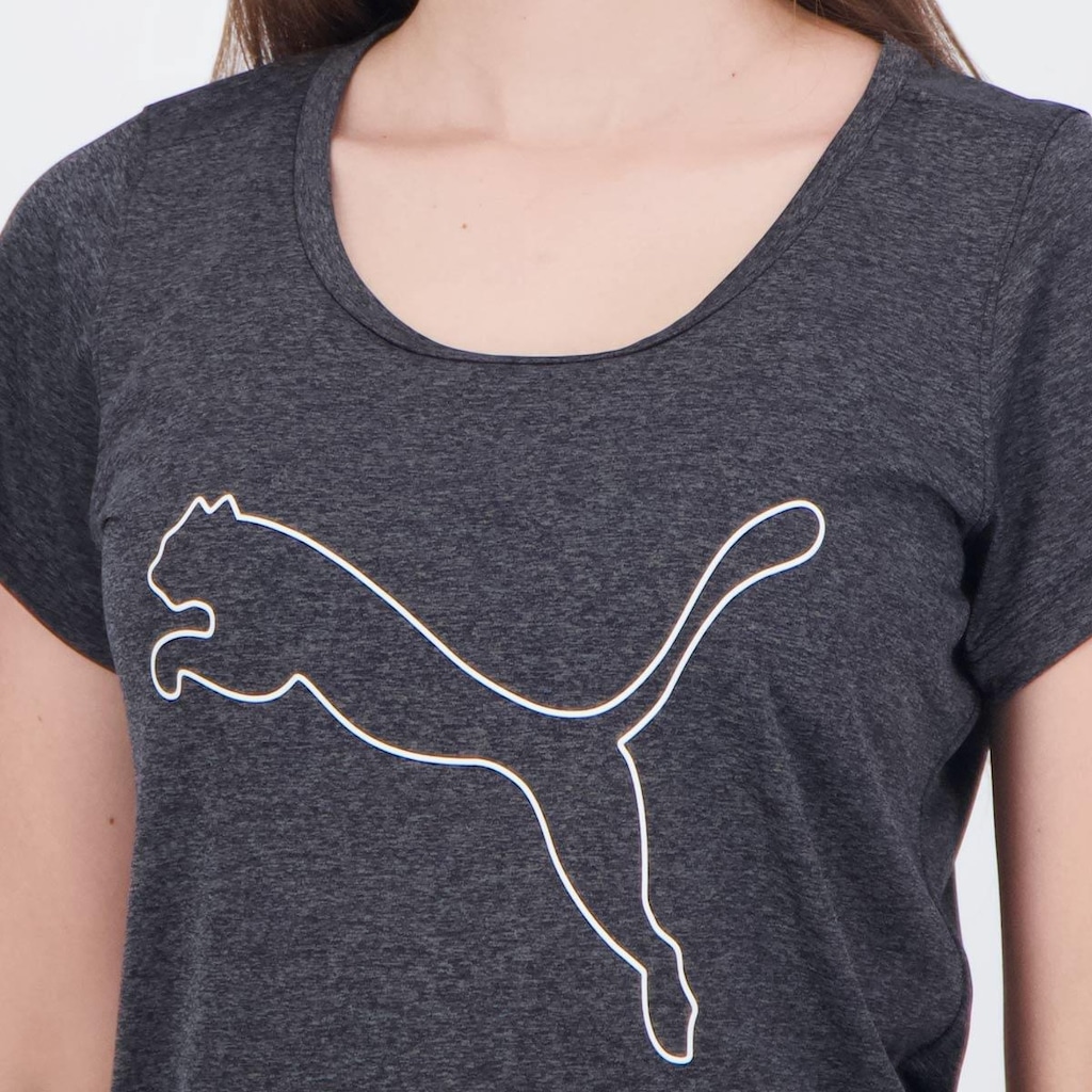 Imagem 5 do produto Camiseta Puma Performance Heather Cat - Feminina