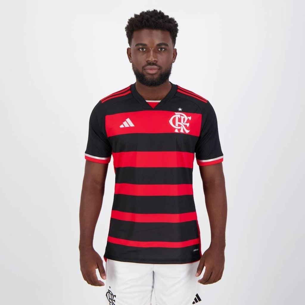 Camisa do Flamengo I 2024 adidas 23 David Luiz - Masculina | Centauro