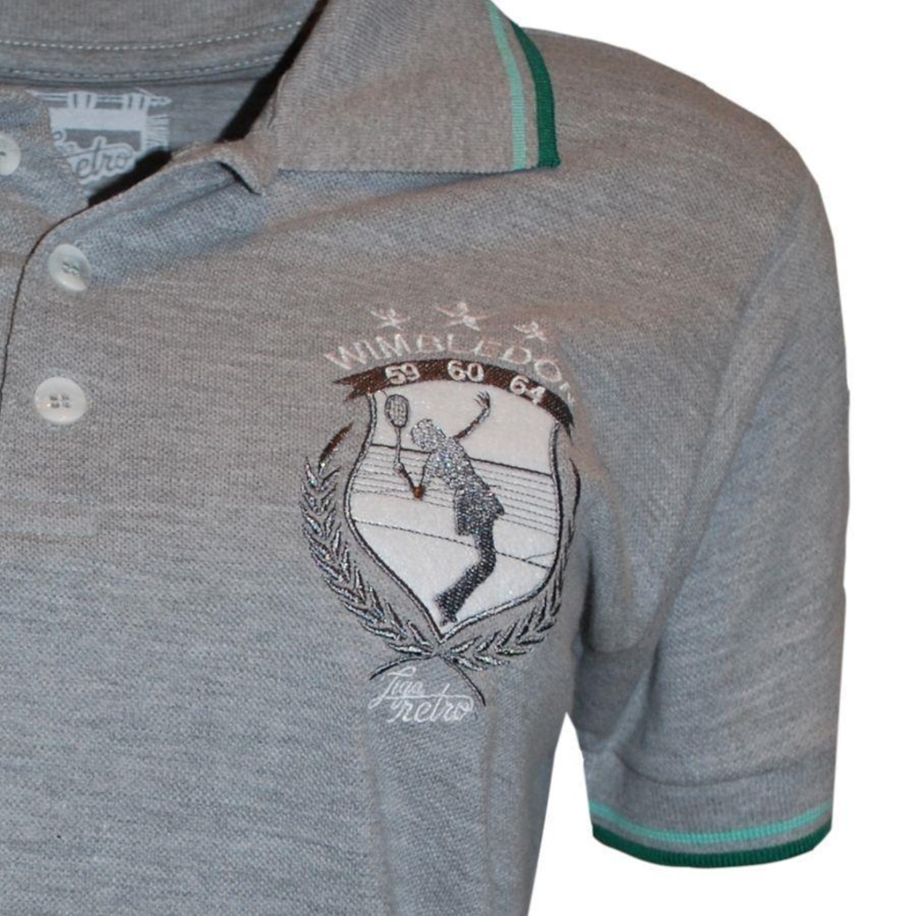 Imagem 4 do produto Camisa Polo Liga Retrô Wimbledon 1964 - Feminina