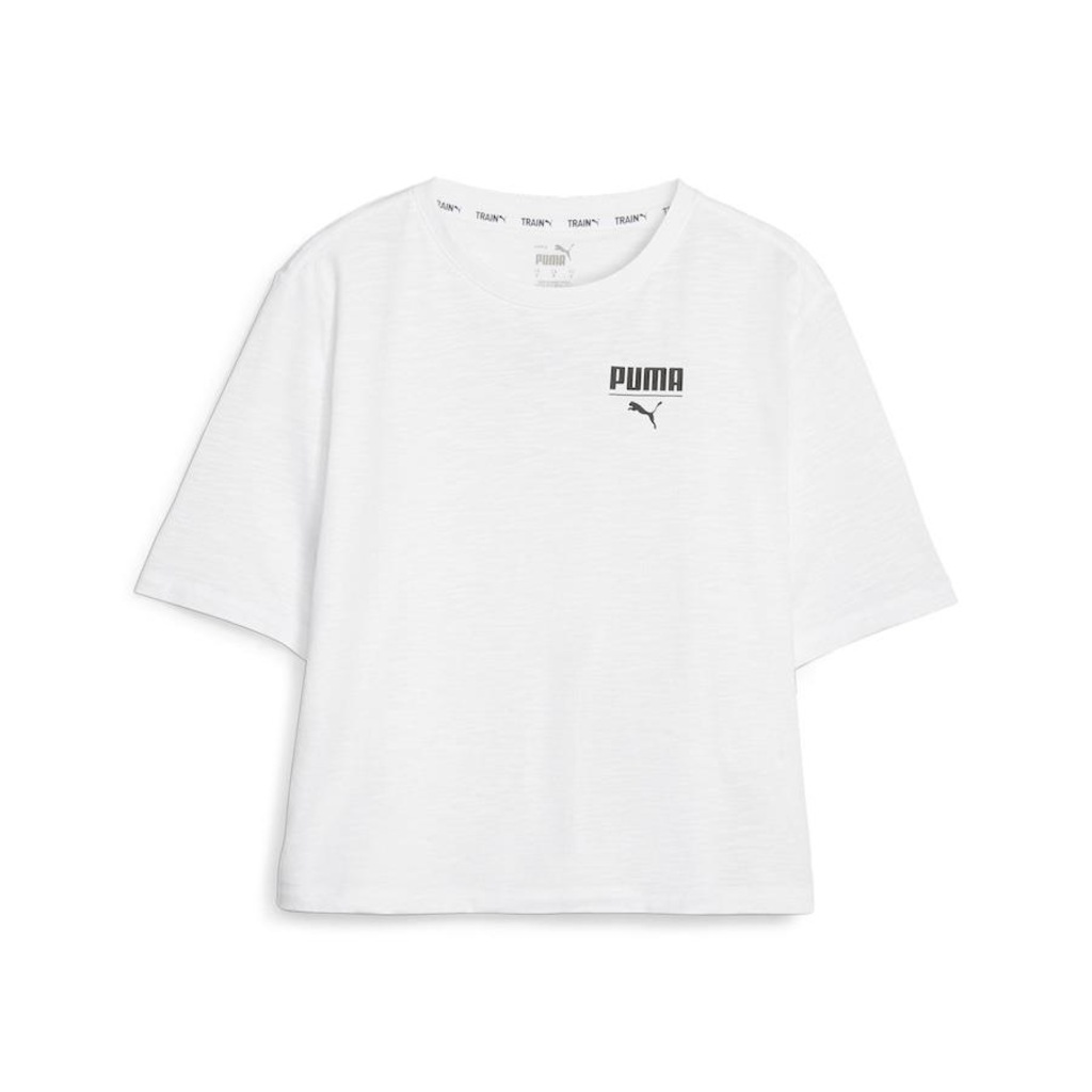 Blusa Cropped Puma Top Boxy Training Crop - Feminina - Foto 1