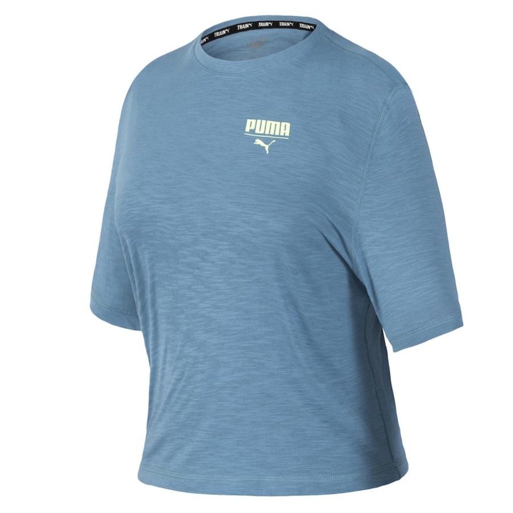 Blusa Cropped Puma Top Boxy Training Crop - Feminina - Foto 1