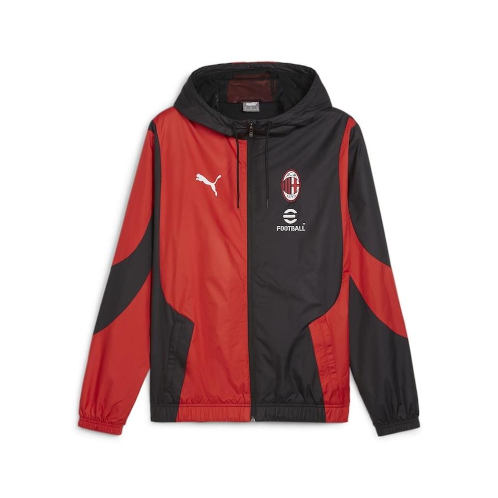 Jaqueta Ac Milan Puma Pré-Jogo - Masculina - Foto 1