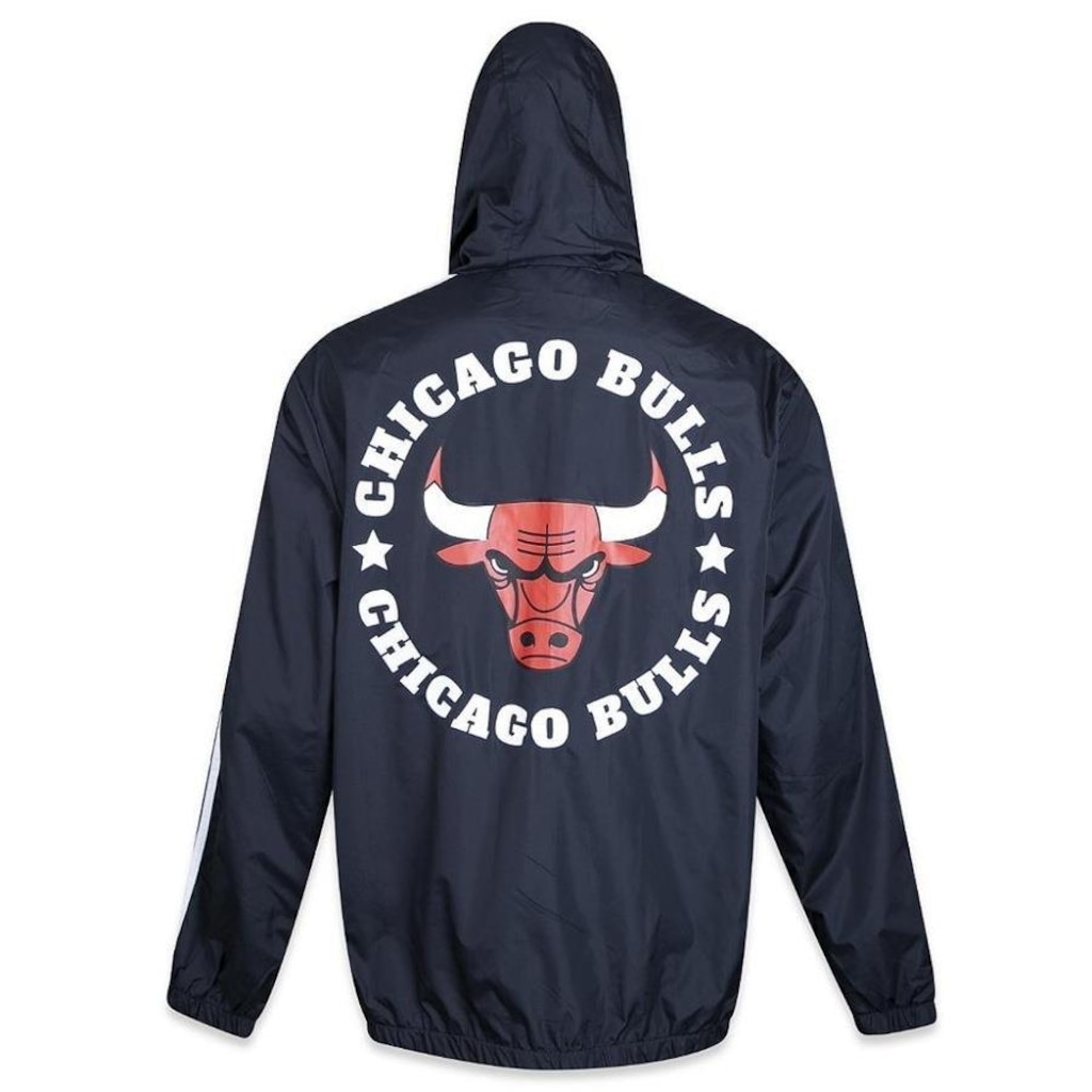Imagem 2 do produto Jaqueta Corta Vento New Era Chicago Bulls Hiphop - Masculina
