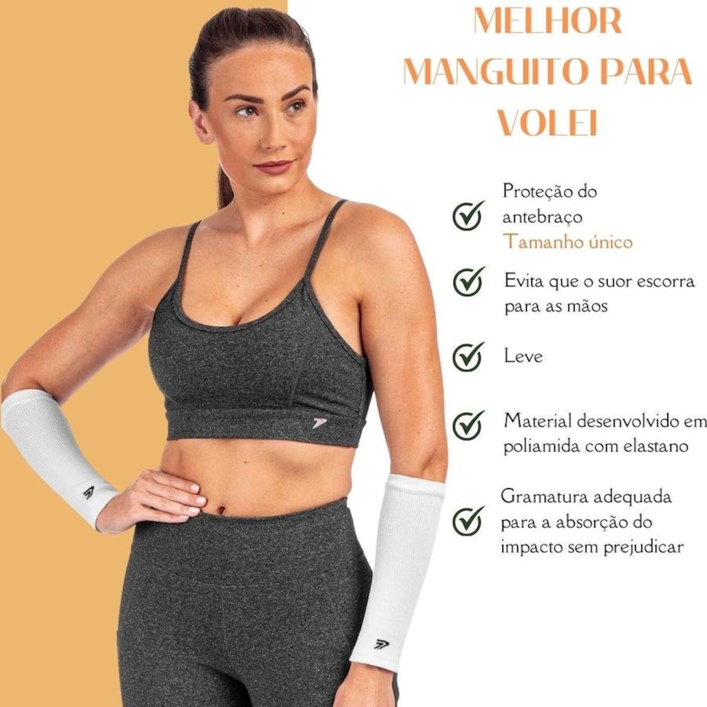 Imagem 2 do produto Kit Joelheira Manguito Vôlei Poker Power