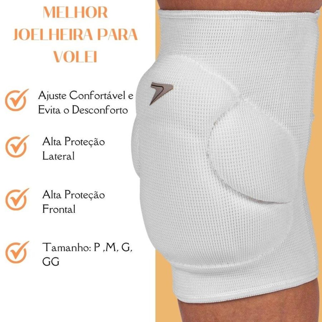 Imagem 3 do produto Kit Joelheira Manguito Vôlei Poker Power