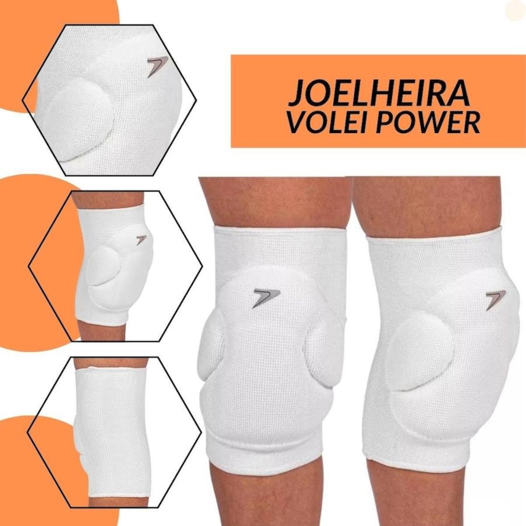 Imagem 5 do produto Kit Joelheira Manguito Vôlei Poker Power