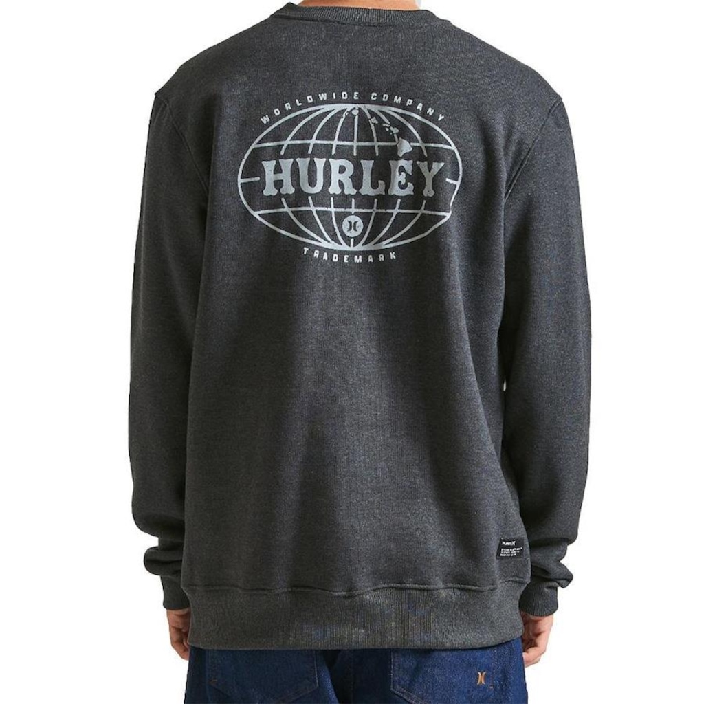 Imagem 2 do produto Blusão de Moletom Hurley Careca Global - Masculino