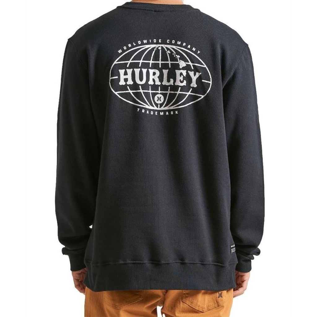Imagem 2 do produto Blusão de Moletom Hurley Careca Global - Masculino