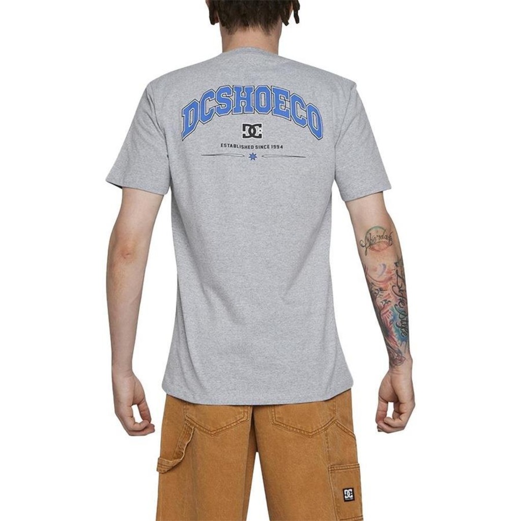 Imagem 2 do produto Camiseta Dc Shoes Orientation Wt24 Masculina Cinza Mescla