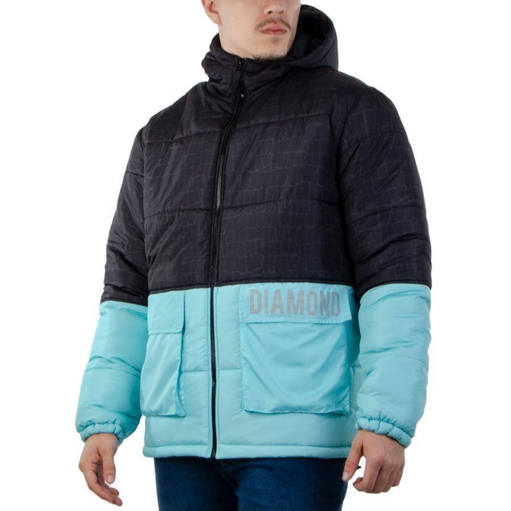 Jaqueta Puffer Masculina Diamond O5 Diamond Blue - Diamond - Masculina