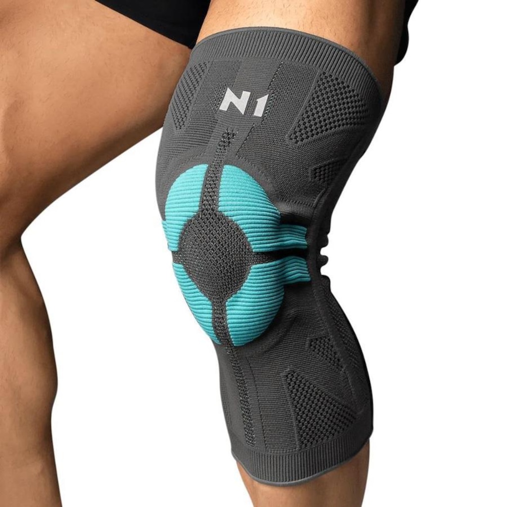 Joelheira N1 Sport Pro Com Haste Lateral E Gel