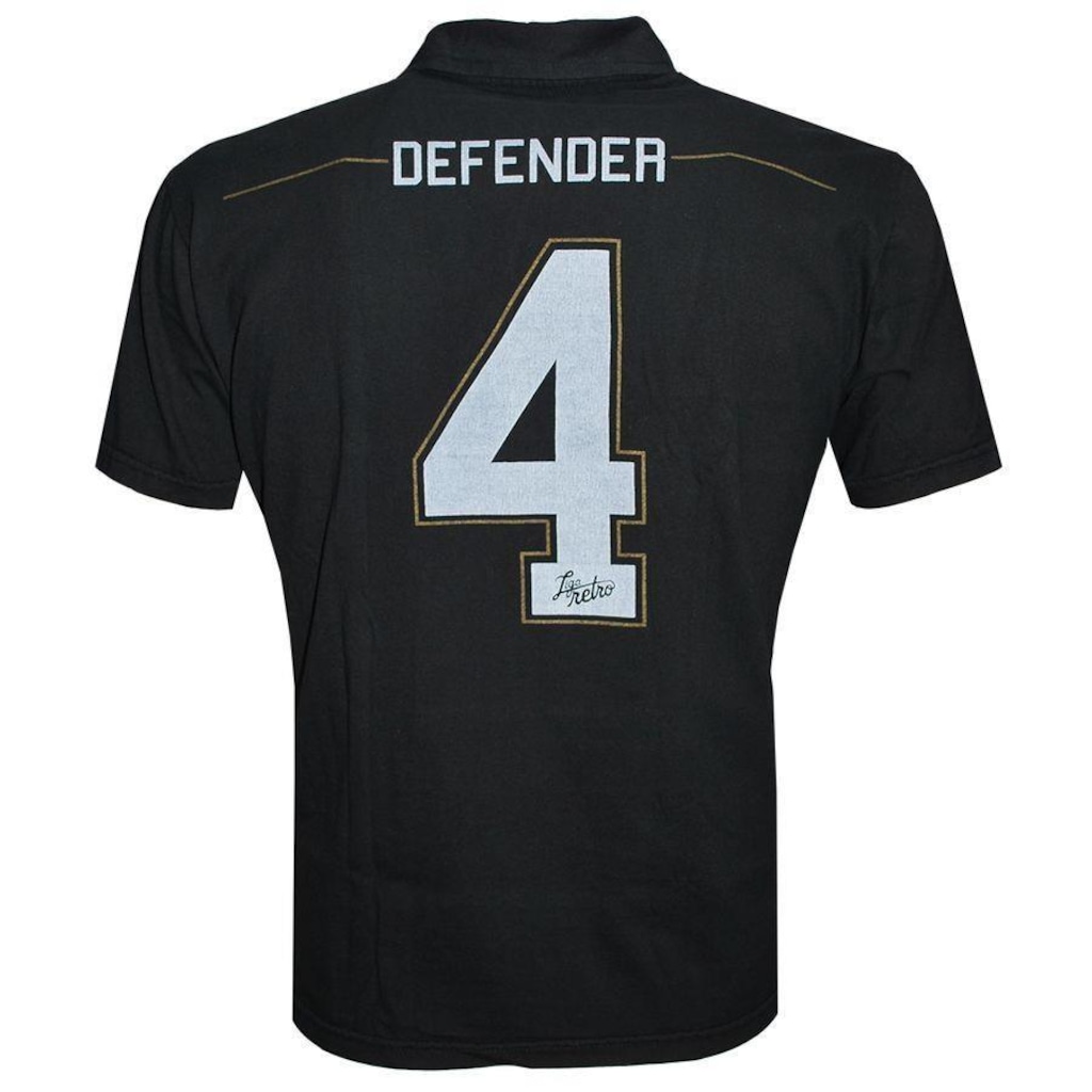 Imagem 3 do produto Pólo Defender Preta - Liga Retro - Masculino
