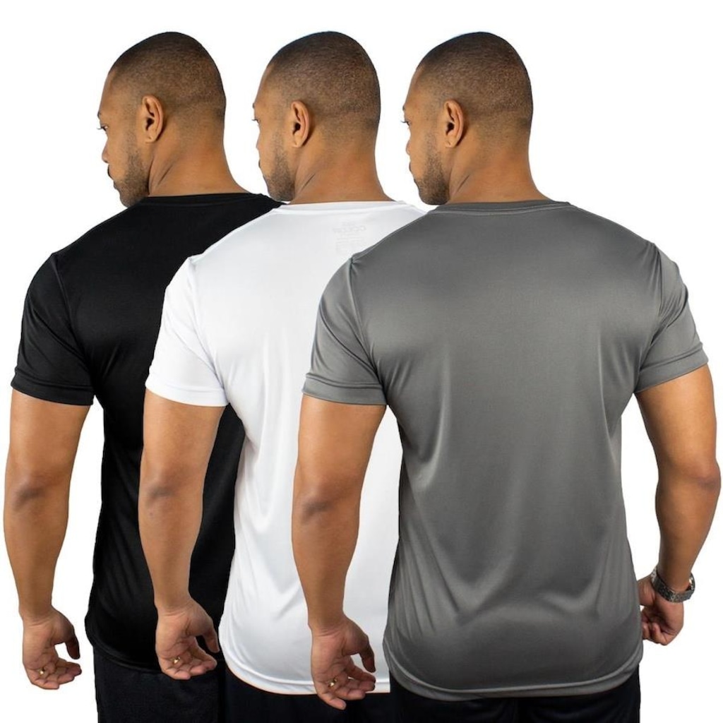 Imagem 2 do produto Camiseta Color Sports Dry Basic - 3 Unidades - Masculina