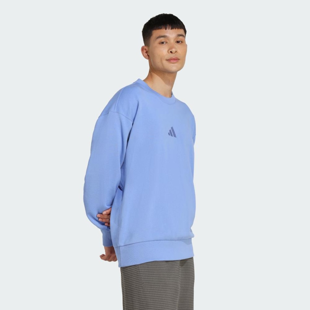 Imagem 4 do produto Blusão de Moletom sem Capuz adidas Crew Moletinho All Szn - Masculino