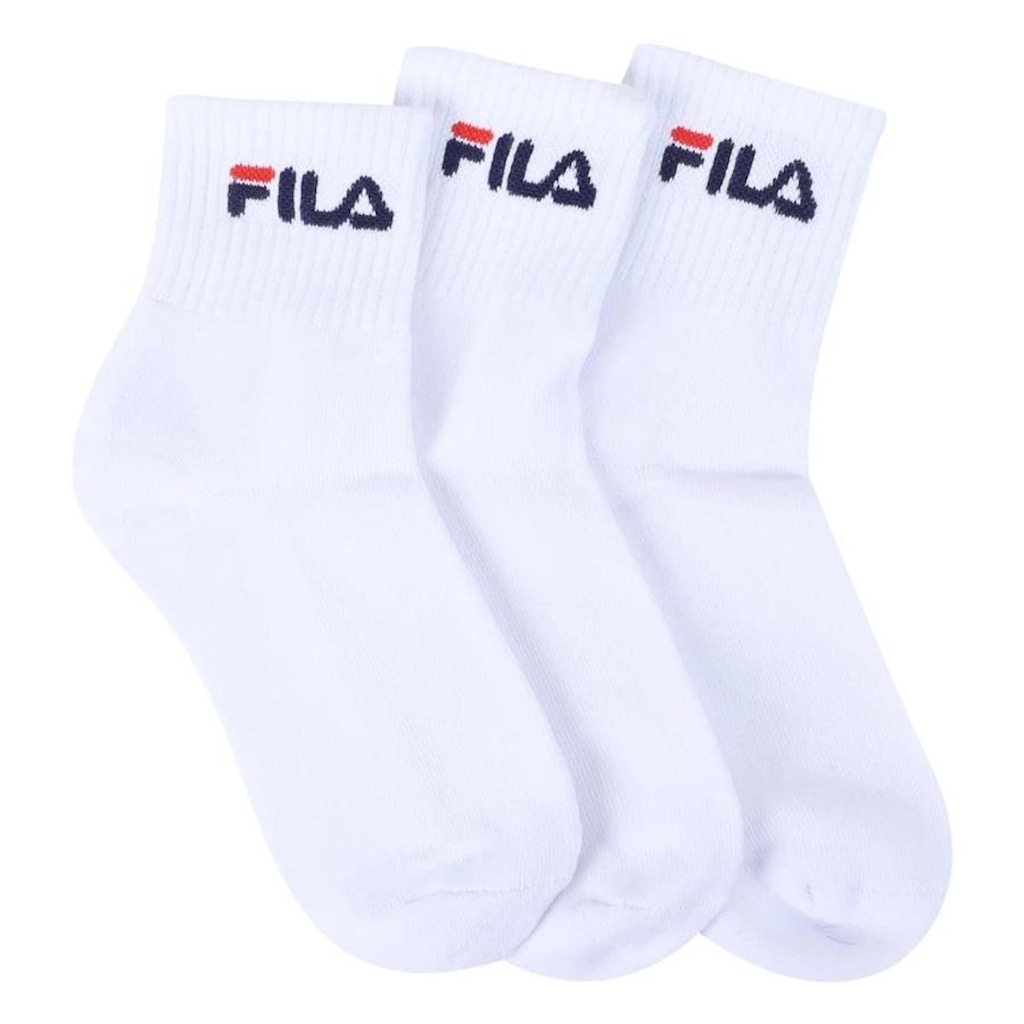 Imagem 3 do produto Kit de Meias Cano Médio Fila Logo com 3 Pares - Adulto